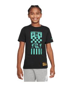 Nike FC Liverpool X LeBron James T-Shirt Kids Fanshirt Kinder schwarztuerkis