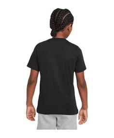 Rückansicht von Nike FC Liverpool X LeBron James T-Shirt Kids Fanshirt Kinder schwarztuerkis
