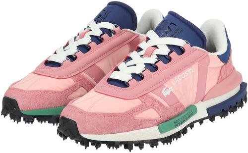 Rückansicht von Lacoste Sneaker Sneaker Damen Pink/Blau