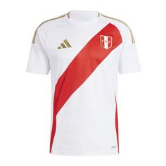 adidas Peru Trikot Home Copa America 2024 Fußballtrikot weiss