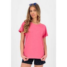 Rückansicht von ALIFE AND KICKIN MalaikaAK A T-Shirt Damen pink cyclamen melange