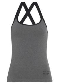Vivance active Funktionstop Funktionsbluse Damen - grau meliert
