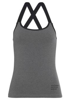 Vivance active Funktionstop Funktionsbluse Damen grau meliert