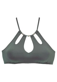 Lascana Bustier-Bikini-Top Bikini Oberteil Damen oliv
