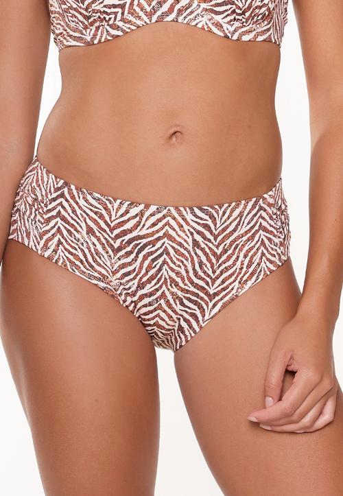 Rückansicht von LingaDore Bikini Short Bikini Hose Damen Zebradruck