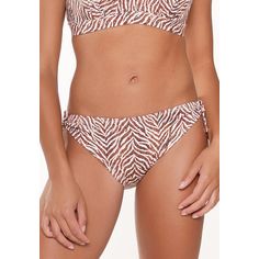 Rückansicht von LingaDore Bikini Tie-side Brief Bikini Hose Damen Zebradruck