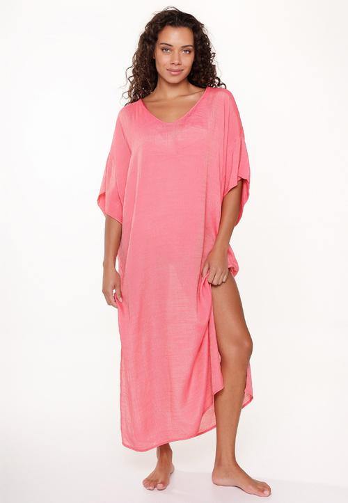 Rückansicht von LingaDore Dress Pareo Damen Hot pink