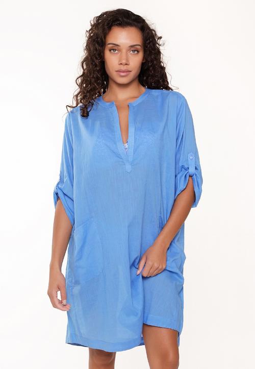 Rückansicht von LingaDore Dress Pareo Damen blau