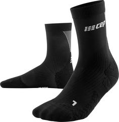 CEP ULTRALIGHT COMPRESSION SOCKS MID CUT Laufsocken Herren black/grey