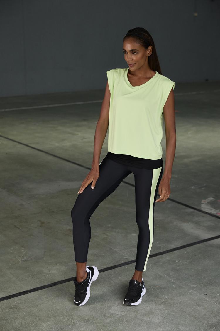 LASCANA Active LASCANA Active Leggings Leggings Damen - schwarz - gr&uuml;n - 3 | SportScheck