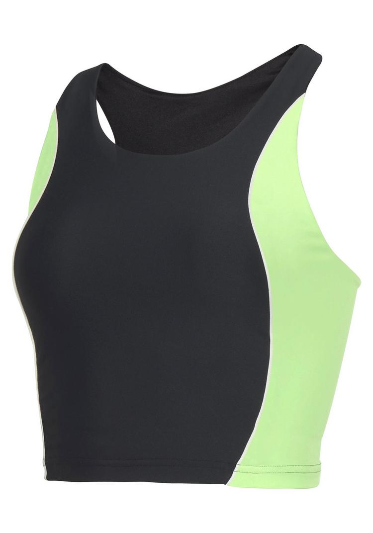 LASCANA Active LASCANA Active Crop-Top Croptop Damen - schwarz - gr&uuml;n - 0 | SportScheck