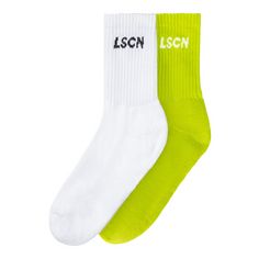 LSCN by Lascana Tennissocken Tennissocken 1x weiß, 1x lime