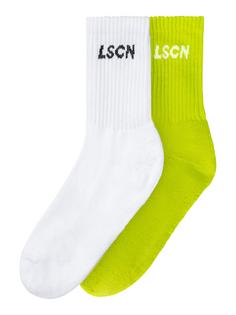 LSCN by Lascana Tennissocken Sportsocken weiß lime