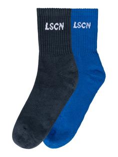 LSCN by Lascana Tennissocken Tennissocken 1x dunkelblau, 1x royalblau