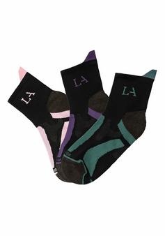 LASCANA Active Wandersocken Freizeitsocken Damen schwarz
