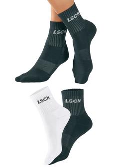 LSCN by Lascana Tennissocken Tennissocken 1x weiß, 1x petrol