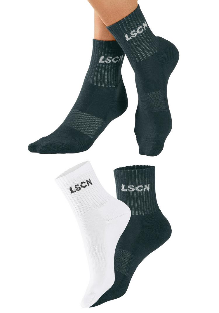 LSCN by Lascana LSCN by Lascana Tennissocken Socken - wei&szlig; - petrol - 0 | SportScheck