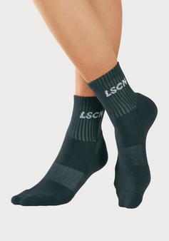 Rückansicht von LSCN by Lascana Tennissocken Sportsocken weiß petrol