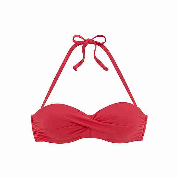 S.OLIVER Bandeau-Bikini-Top Bikini Oberteil Damen rot