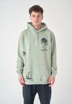 Rückansicht von Cleptomanicx Mystery Hoodie Herren Ice Green