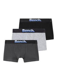 Bench Boxer Boxershorts Herren anthrazit, grau-meliert, schwarz