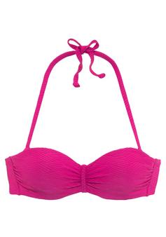 sunseeker Bügel-Bandeau-Bikini-Top Bikini Oberteil Damen pink