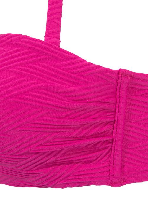 Rückansicht von sunseeker Bügel-Bandeau-Bikini-Top Bikini Oberteil Damen pink