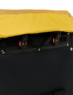 Rückansicht von VAUDE Cycle Messenger M Fahrradtasche burnt yellow