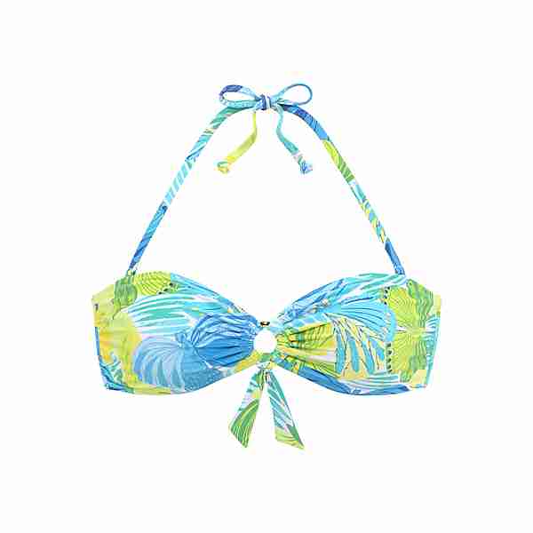 sunseeker Bandeau-Bikini-Top Bikini Oberteil Damen blau-grün