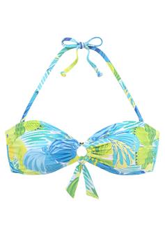 sunseeker Bandeau-Bikini-Top Bikini Oberteil Damen blau-grün