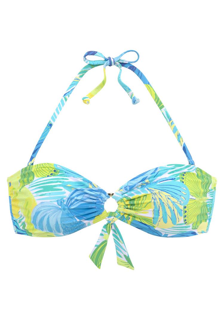 sunseeker sunseeker Bandeau-Bikini-Top Bikini Oberteil Damen - blau-gr&uuml;n - 0 | SportScheck