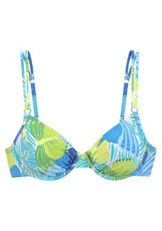 sunseeker Bügel-Bikini-Top Bikini Oberteil Damen blau-grün