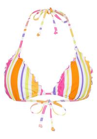 Chiemsee Bikini-Top Bikini Oberteil Damen - 1021 White/Orange