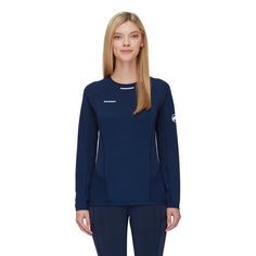 Rückansicht von Mammut Aenergy FL Langarmshirt Damen marine