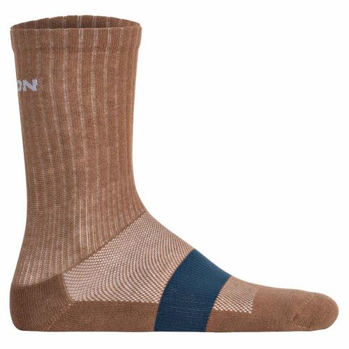 Rückansicht von Salomon Socken Freizeitsocken Blau/Braun