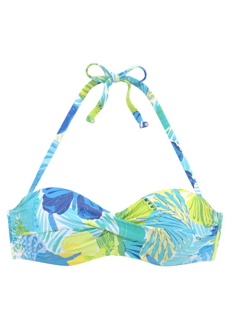 sunseeker sunseeker B&uuml;gel-Bandeau-Bikini-Top Bikini Oberteil Damen - blau-gr&uuml;n - 0 | SportScheck