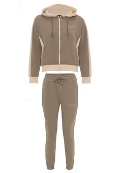 Tom Barron Trainingsanzug Damen braun