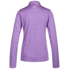 Rückansicht von Under Armour Tech 1/2 Zip Sweatshirt Damen violett