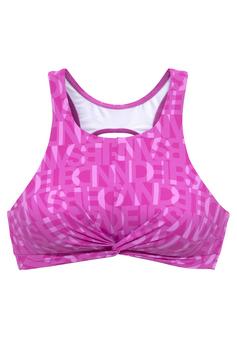 ELBSAND Crop-Bikini-Top Bikini Oberteil Damen fuchsia
