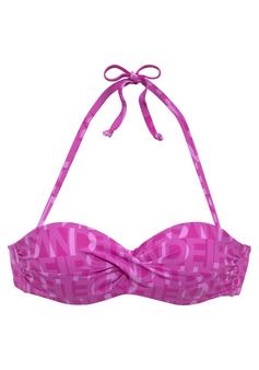 ELBSAND Bügel-Bandeau-Bikini-Top Bikini Oberteil Damen fuchsia