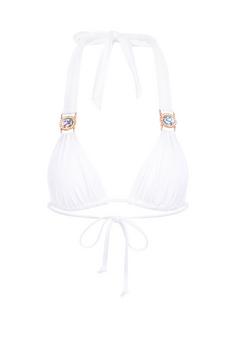 Moda Minx Amour Triangle Bikini Oberteil Damen White