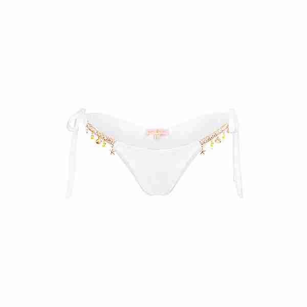 Moda Minx Seychelles Tie Side Brazilian Bikini Hose Damen White