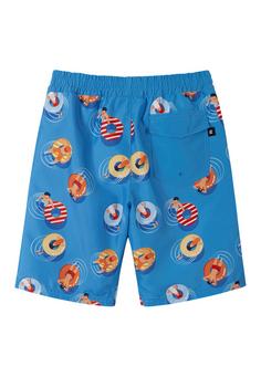 Rückansicht von reima Papaija Badeshorts Kinder Cool blue