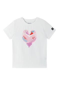 reima Vauhdikas T-Shirt Kinder White Pink