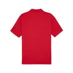Rückansicht von PUMA teamGOAL Poloshirt Poloshirt Herren rotweissrot