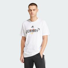 Rückansicht von adidas UEFA EURO24™ Deutschland T-Shirt T-Shirt Herren White