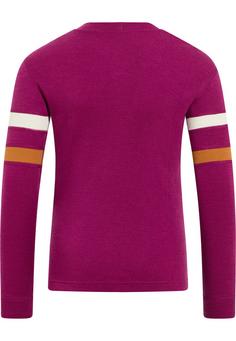 Rückansicht von Odlo ESPELAND Merino 215 Funktionsshirt Kinder amaranth(30901)