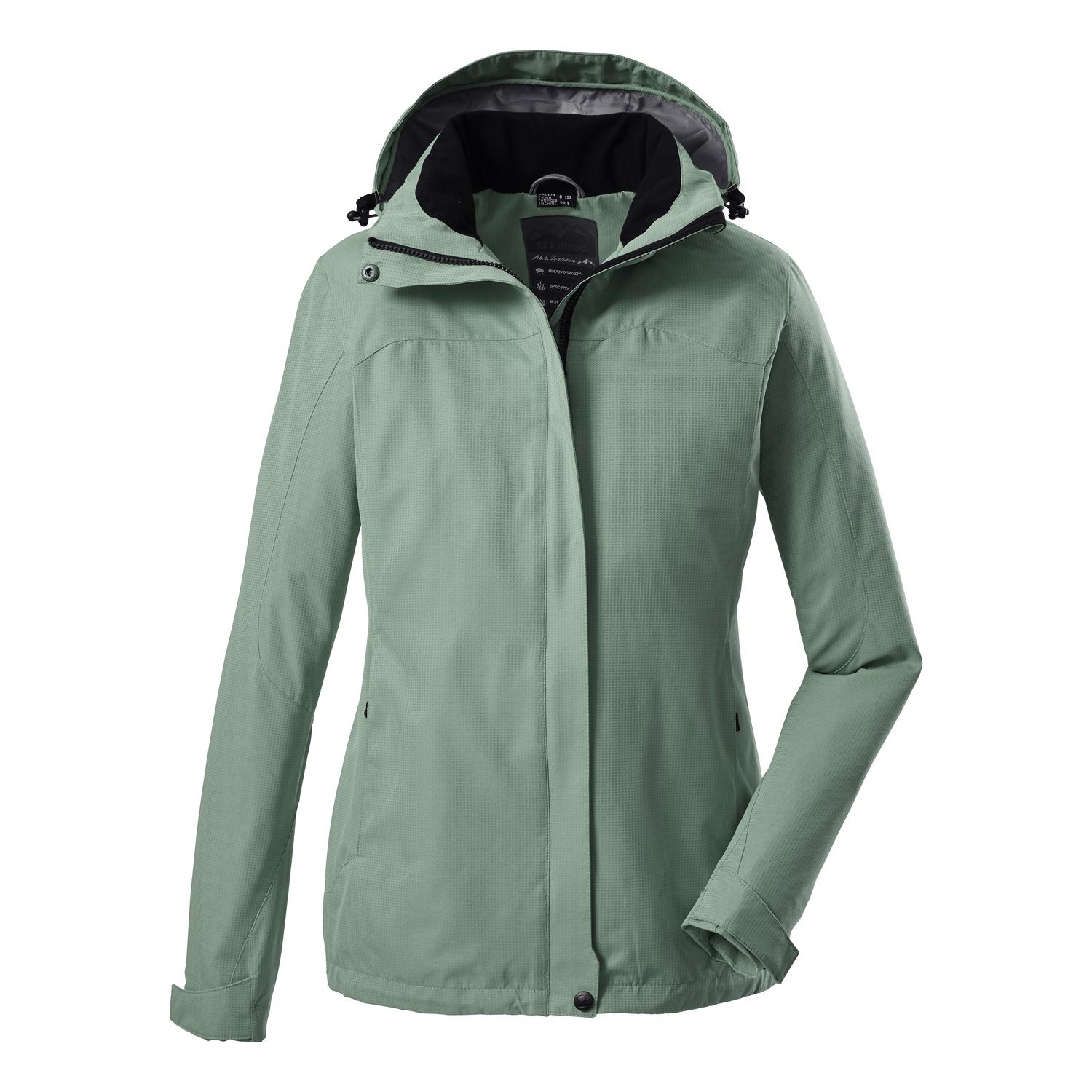 Killtec Giacca Funzionale Donna Con Cappuccio Staccabile - Impermeabile 10.000 Mm E Traspirante, Senza PFC