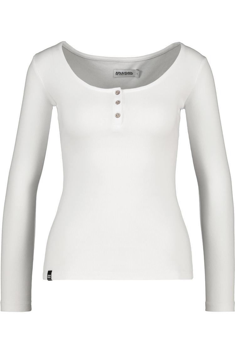 ALIFE AND KICKIN ALIFE AND KICKIN MaritAK A Langarmshirt Damen - brilliant white - 0 | SportScheck