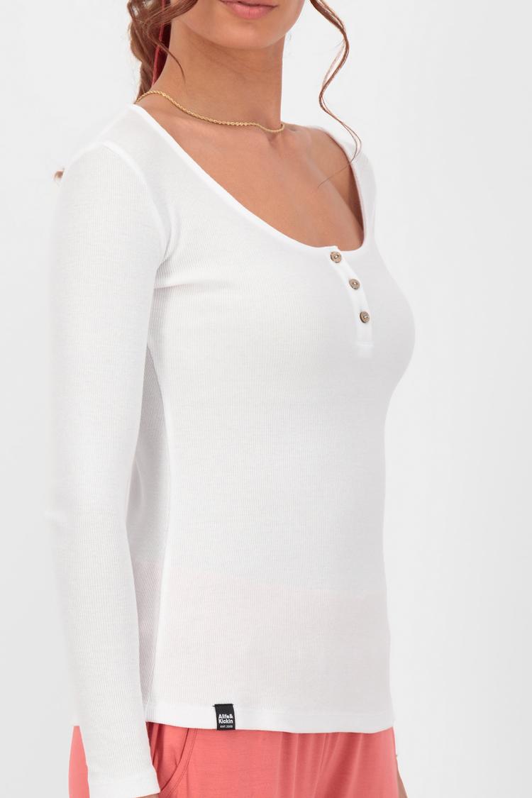 ALIFE AND KICKIN ALIFE AND KICKIN MaritAK A Langarmshirt Damen - brilliant white - 3 | SportScheck